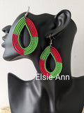 Beaded/Maasai Tear Drop Earrings