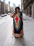 Black Dashiki Maxi Dress