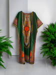 Green Dashiki Maxi Dress