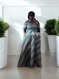 African Print Ankara Summer Maxi Dress