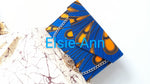 Blue Ankara African Wax/Print  Clutch/Evening Bag