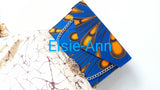 Blue Ankara African Wax/Print  Clutch/Evening Bag