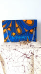 Blue Ankara African Wax/Print  Clutch/Evening Bag