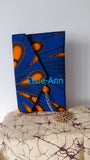 Blue Ankara African Wax/Print  Clutch/Evening Bag