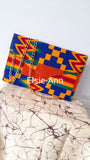 Blue Kente  African Wax/Print  Ankara Cluth/Evening Bag